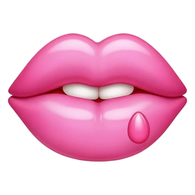 pink kiss sticker