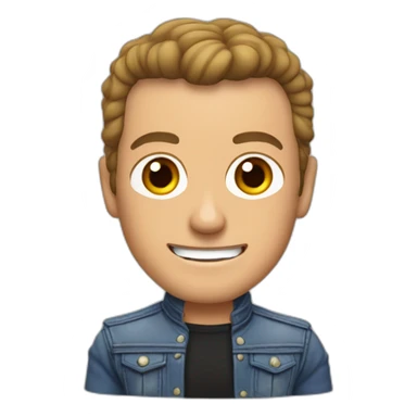 Cute jean Claude van Damme sticker