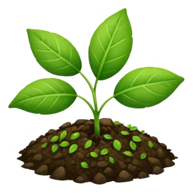 ground with small plant leaf sticker