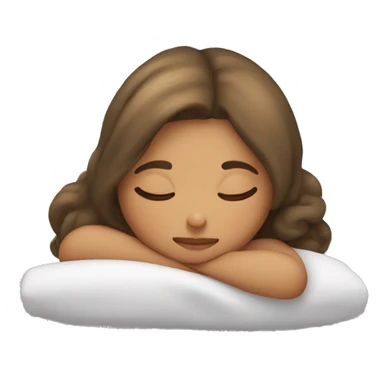 Cute girl sleeping  sticker