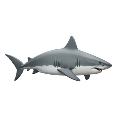 very unbelievably sad depressed shark sticker