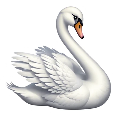 White swan sticker
