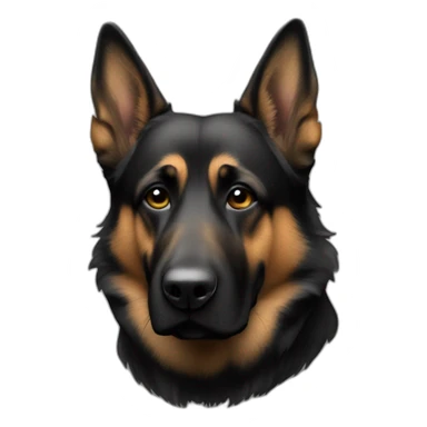 berger allemand noir sticker