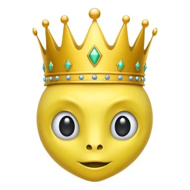 yellowalien with crowN sticker