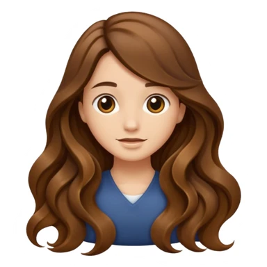 Just a long hair flowing sticker