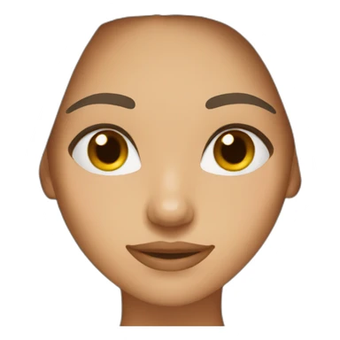 Women brown eyes, long hair,  sticker