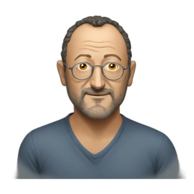 jean reno sin gafas sticker