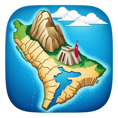 Map of Peru sticker