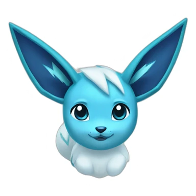 Glaceon Pokemon ears sticker