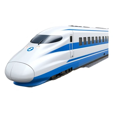 High-Speed Train (Shinkansen) - JR East (Model Year: 2021) (Iconic colour: White with blue) sticker