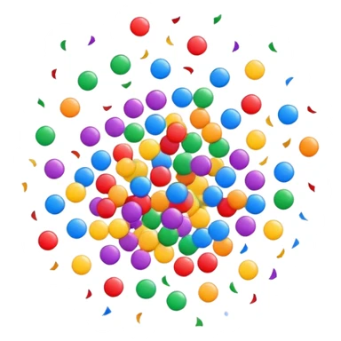 party confetti flying sticker