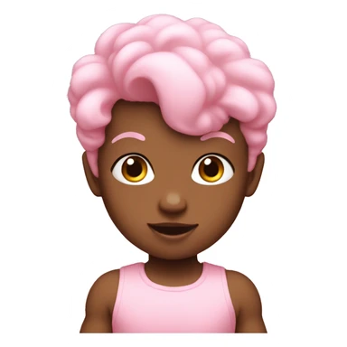 Baby pink pow sticker