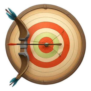medieval archery target sticker