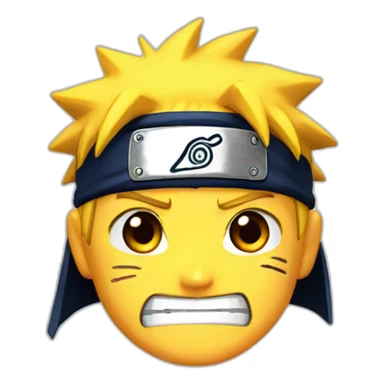 Naruto,face with tears of joy sticker