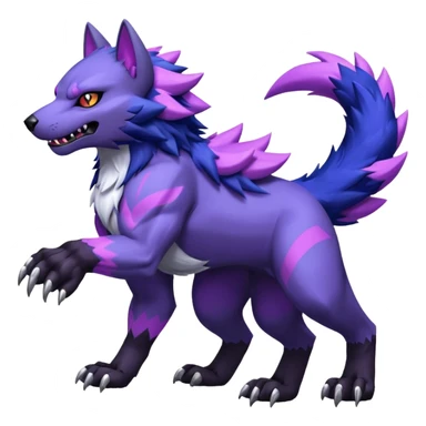 WereGarurumon-Poochyena-fusion sticker