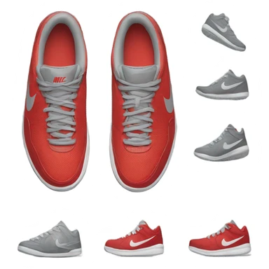 Red and Grey Nike Sneakers sticker