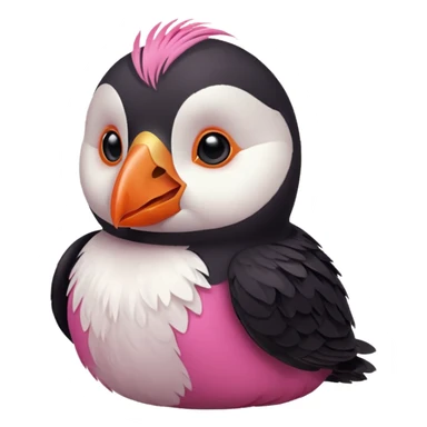 pink puffin 😤😤 sticker