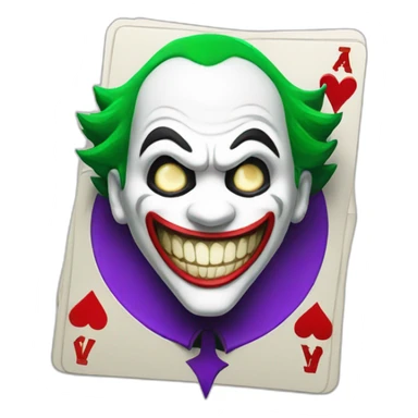 Joker card sticker