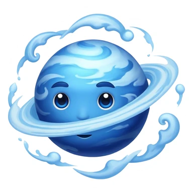blue planet Neptune sticker