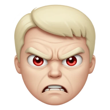 Angy humen  also looking sad whail also looking super mad sticker