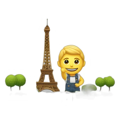 La Tour Eiffel et l'Arc de Triomphe sticker