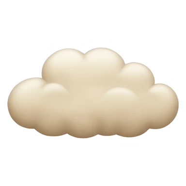 beige cloud sticker
