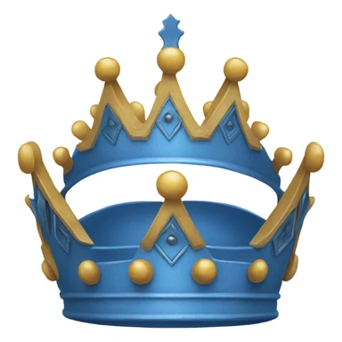 Blue King Crown sticker