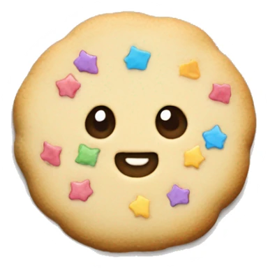 cute confetti cookie sticker