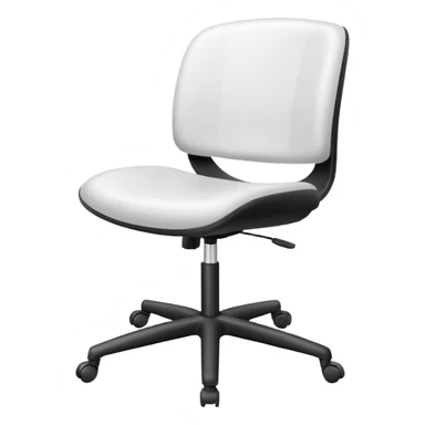 Egronomic white chair sketch sticker