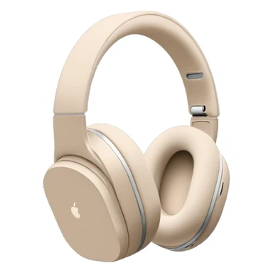 Beige Apple AirPods Max headphones sticker