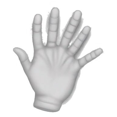 a hand like this ✋ but the ring finger and the tumb is together sticker