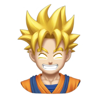 goku happy sticker