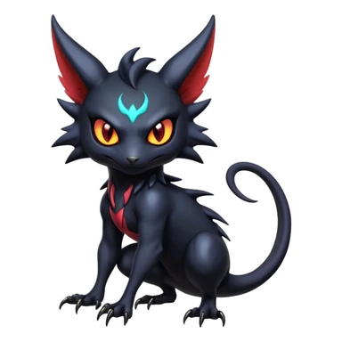Shiny Epic Badass Gothic Noibat-Salandit-Litten-Hybrid sticker