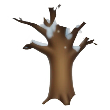 Cute tree with snow on it sticker