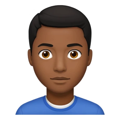 Kevon Edmonds with black hair sticker