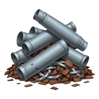 metal debris from the plane sticker