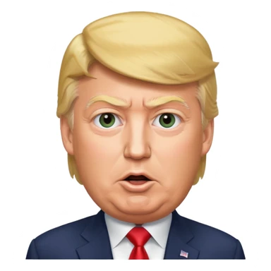 Donald Trump speaking at a rally sticker