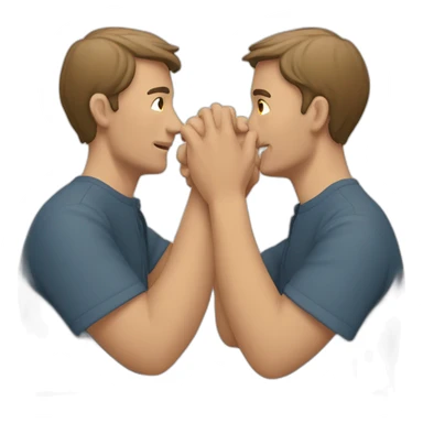 deux hommes qui se tapent dans la main sticker