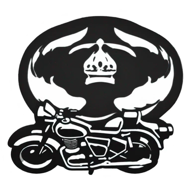 Royal enfield logo black colour  sticker