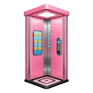cute pink simple elevator sticker