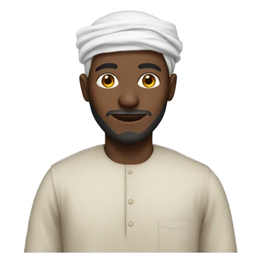African Muslim man sticker
