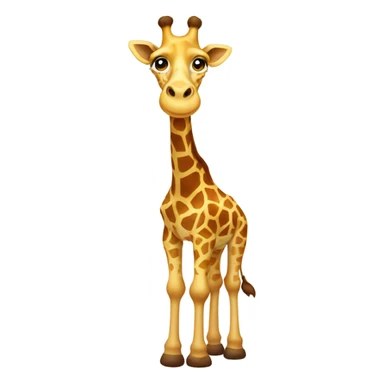 A giraffe with tiny short legs sticker