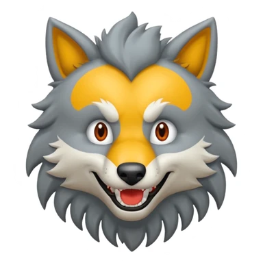 Tráeme una imagen de un lobo enojado sticker