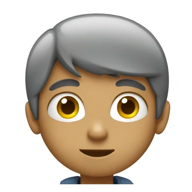 boy listening to sticker