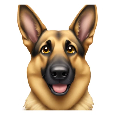 German shepherd taking a selfie  sticker