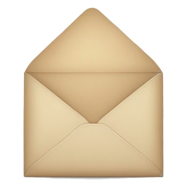 beige envelope with letter sticker