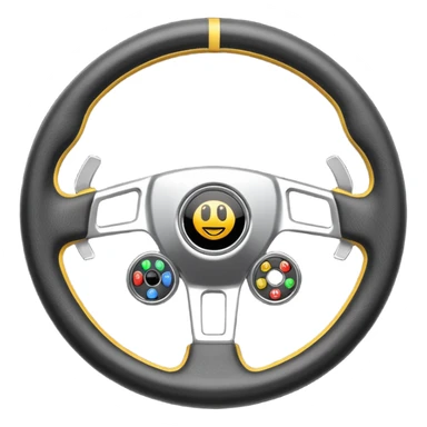 volante de racing sticker