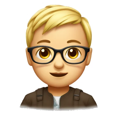 baby wirh eyeglasses sticker