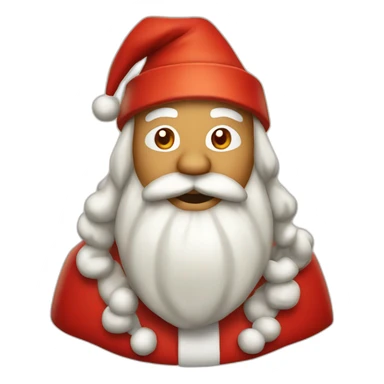 spicy sechuan food santa sticker