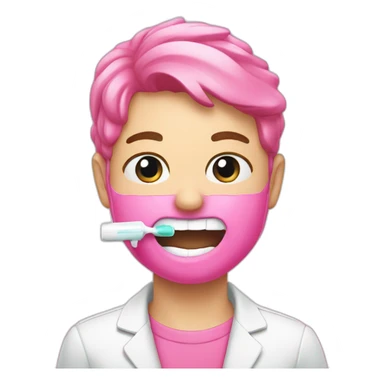 Dentifrice pink sticker